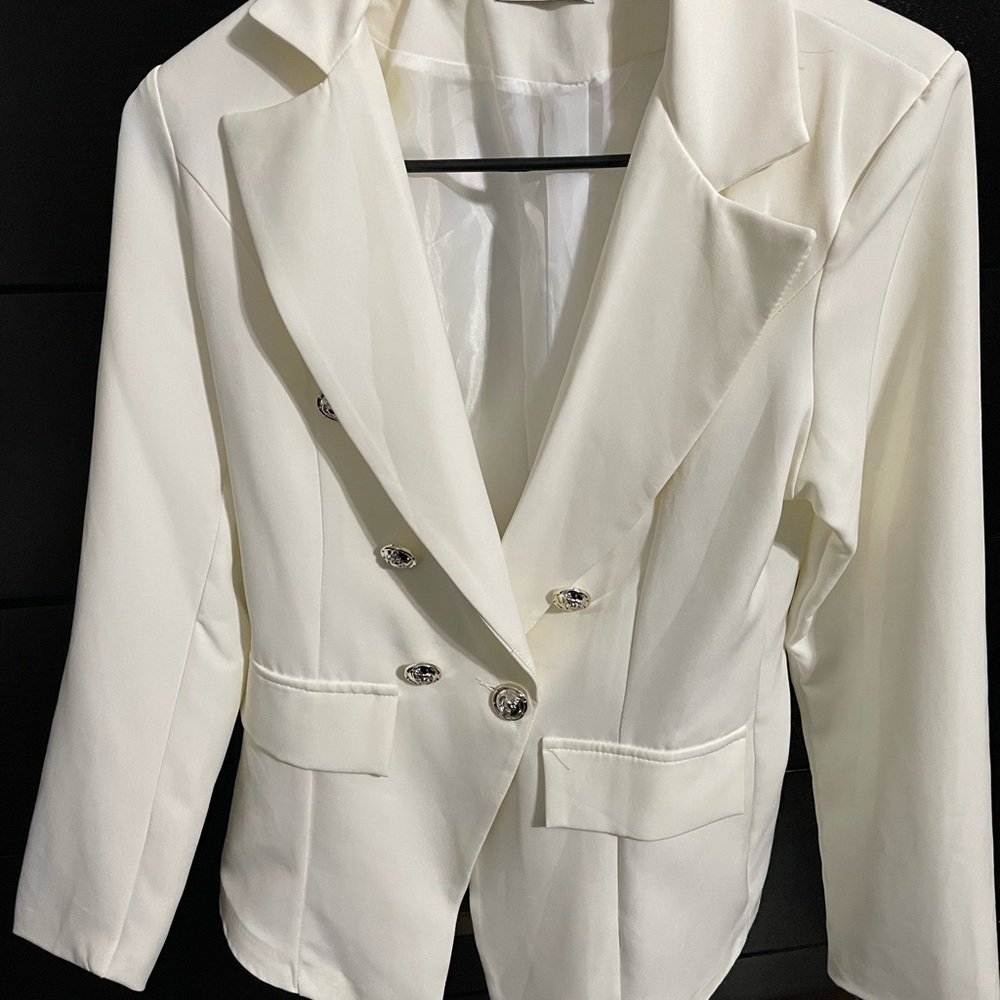 Cream blazer